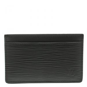 Louis Vuitton Black Epi Leather Card Holder