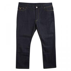 Louis Vuitton Indigo Dark Wash Denim Boot Cut Jeans 3XL