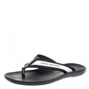 مملوكة مسبقًا صندل إصبع لوي فيتون كانفاس مونوكرومي مقاس 42.5