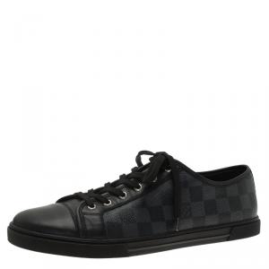 Louis Vuitton Damier Graphite Canvas and Leather Sneakers Size 42