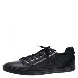 Louis Vuitton Damier Graphite Leather and Nylon Punchy Sneakers Size 44.5