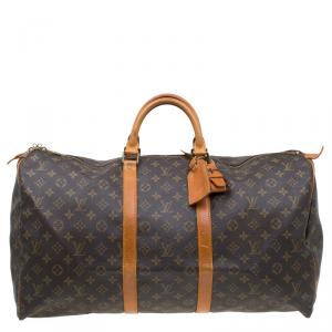 Pre Owned Louis Vuitton Monogram Canvas Keepall 55