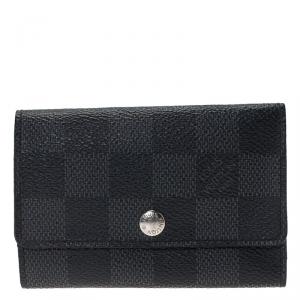 Pre Owned Louis Vuitton Damier Graphite 6 Keys Holder