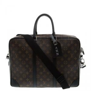 Louis Vuitton Monogram Macassar Canvas Porte-Documents Voyage Suitcase