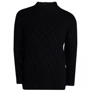 Pre Owned McQ by Alexander McQueen Oversized Slub Knit Crewneck Sweater L