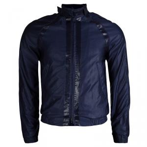 Pre Owned McQ By Alexander McQueen Navy Blue Bomber Jacket S
