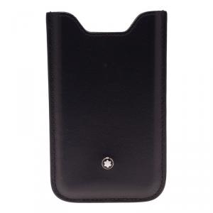Pre Owned Montblanc Black Soft Leather Meisterstuck iPhone 4/4S Case