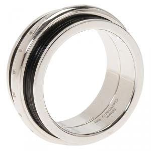 Pre Owned Montblanc Men's Contemporary Collection Black PVD Steel Sliding Ring 68