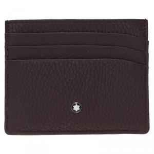 Pre Owned Montblanc Brown Leather Card Holder