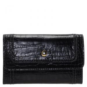 Montblanc Black Croc Embossed La Vie De Boheme Coin Case