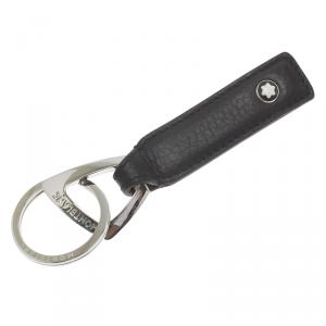 Pre Owned Montblack Black Leather Meisterstuck Keyring