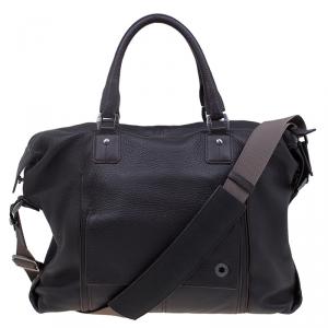 Montblanc Dark Brown Soft Grained Leather Meisterstuck Tote 