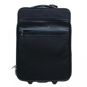 Montblanc Black Fabric/Leather Night Flight Trolley 