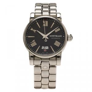 Montblanc Black Stainless Steel Star Automatic Men's Wristwatch 40MM