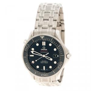 Omega Blue Stainless Steel Seamaster Professional Men's Wristwatch 41 mm