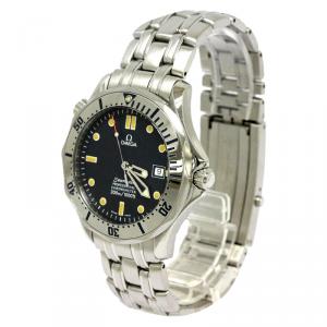 Omega Navy Blue Stainless Steel Seamaster Professional Men's Wristwatch 41MM
