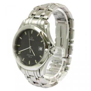 Omega Grey Stainless Steel Seamaster Men's Wristwatch 36MM