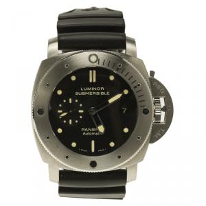 Panerai Black Titanium Luminor Submersible 1950 3Days Automatic PAM00305 Men's Wristwatch 47MM