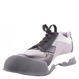 حذاء رياضي برادا سبورت جلد وشبكة ثلاثي اللون مقاس 44