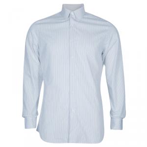 Prada Men's Monochrome Striped Shirt M