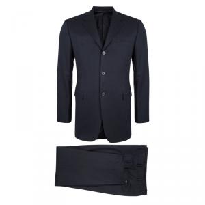 Prada Navy Blue Wool Regular Fit Suit M