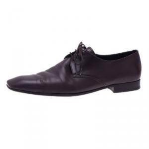 Prada Brown Leather Oxfords Size 43