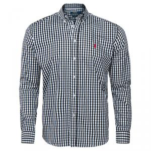 Pre Owned Polo Ralph Lauren Monochrome Checked Long Sleeve Shirt XL