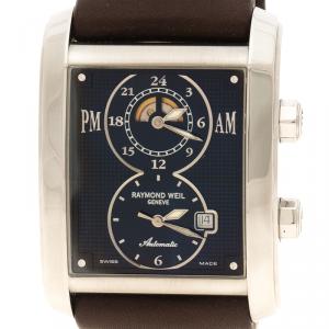 Raymond Weil Black Don Giovanni Leather Men's Wristwatch 35MM