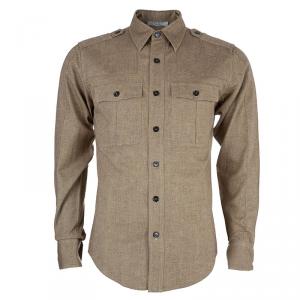 Saint Laurent Paris Men's Paris Beige Shirt S