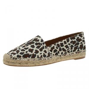 Stella McCartney Leopard Print Canvas Espadrilles Size 41