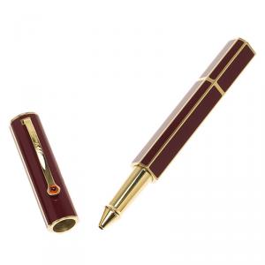S.T. Dupont Mon Dupont Lotus Red Lacquer & Gold Finish Rollerball Pen