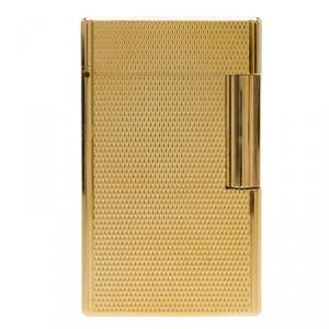 S.T. Dupont Fancy Textured Gold-Plated Classic Lighter