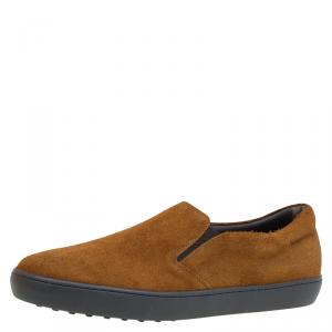Tod's Brown Suede Skate Sneakers Size 44