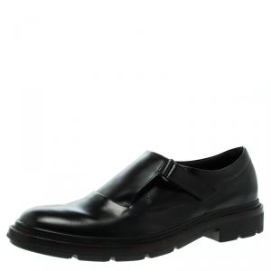 Tod's Black Leather Monk Strap Shoes Size 43