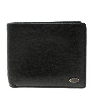 Tod's Black Leather BiFold Wallet