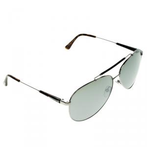 Pre Owned Tom Ford Silver TF 378 Rick Aviator Sunglasses