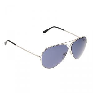Tom Ford Silver Peter Aviators Sunglasses