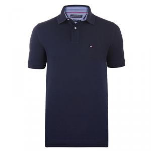 Tommy Hilfiger Navy Blue Logo Polo Shirt M
