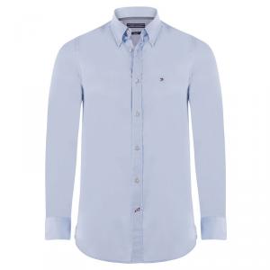 Tommy Hilfiger Light Blue Cotton Long Sleeve Shirt S