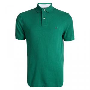 Tommy Hilfiger Green Short Sleeve Polo T-Shirt M
