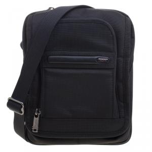 Tumi Black Nylon iPad Case Messenger Bag