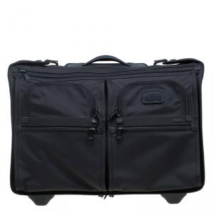 Tumi Black Nylon Carry On Garment Rolling Suitcase