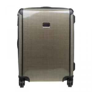 Tumi Light Brown Coated Nylon Medium Tegra Lite Trip Packing Case