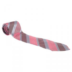 Valentino Red Striped Silk Tie