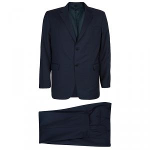Valentino Men's Navy Blue Wool Suit XL