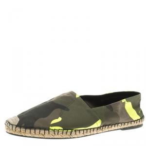 Valentino Camouflage Canvas Espadrilles Size 44