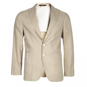Z Zegna Men's Beige Linen Blazer M