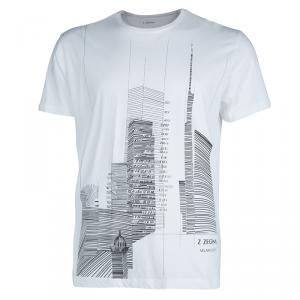 Z Zegna White Skyscraper Print Crewneck T-Shirt XL 