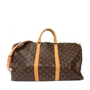 مملوكة مسبقًا Louis Vuitton Monogram Canvas Bandouliere Keepall 50