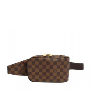 Pre Owned Louis Vuitton Damier Ebene Geronimos Messenger Bag